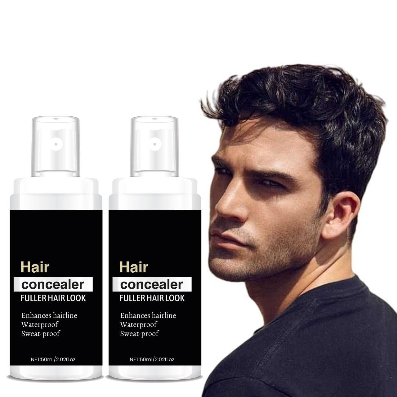 Hair Concealer | Waterproof & Sweat-Proof Powder for Fuller Hair Look (Pack of 2)