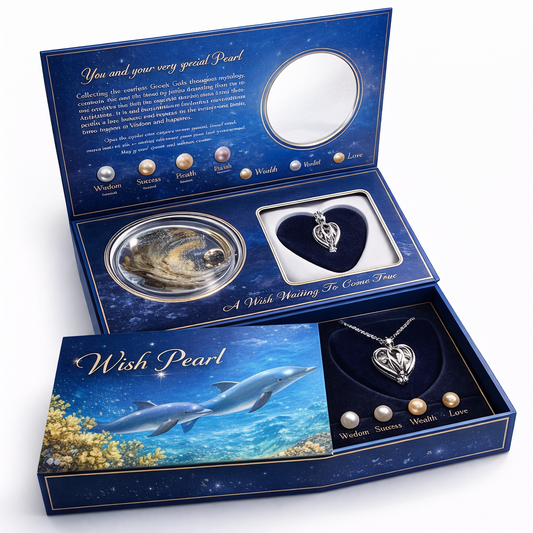 Freshwater Shell Canned Oyster Ocean Love Real Pearl Necklace Set