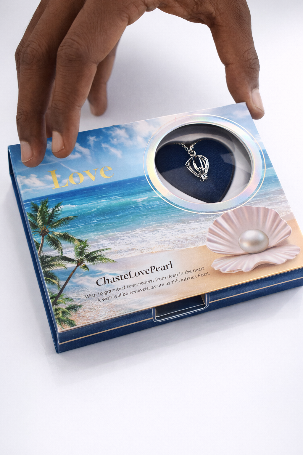 Freshwater Shell Canned Oyster Ocean Love Real Pearl Necklace Set